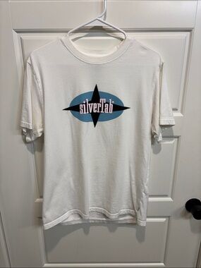 Levi’s SilverTab Jeans White Tee with Blue and Black Logo